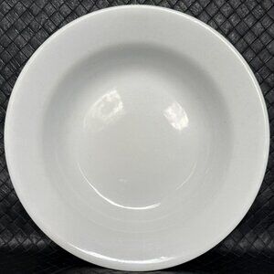 Antique Johnson Brothers White Wide Rim Soup Salad Bowl Ironstone 1883 To 1913
